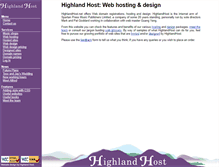 Tablet Screenshot of highlandhost.net